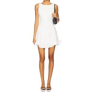 NEW LINE AND DOT celesta mini dress in white